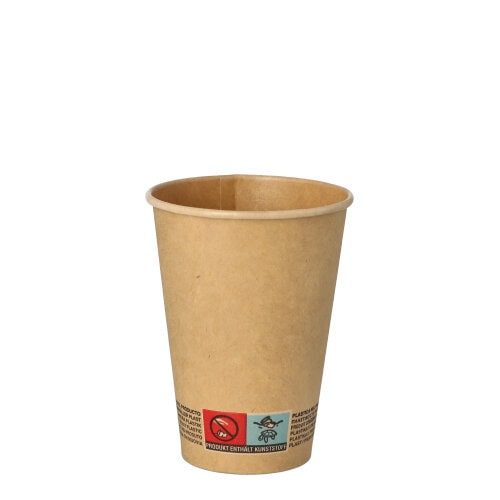PAPSTAR 50 Trinkbecher, Pappe 0,18 l Ø 7 cm · 9,2 cm braun (89159, 50 Stück)