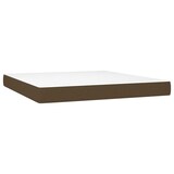 thumbnail of vidaXL Boxspringbett mit Matratze & LED Dunkelbraun 180x200 cm Stoff
