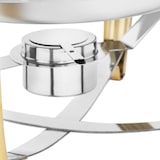thumbnail of Royal Catering Chafing Dish - Rotondo - Accenti dorati - Coperchio protettivo - 6 L -