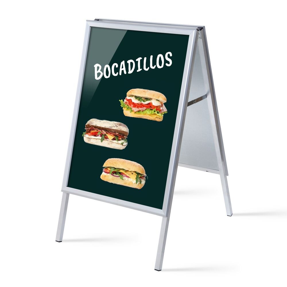 Showdown Kundenstopper - DIN A1 - Komplett-Set - Bocadillos Spanisch - Schwarz