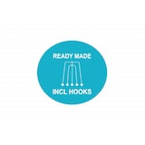 thumbnail of Larson - Luxe geweven blackout gordijn - met haken - 1.5m x 2.5m - Donkergrijs