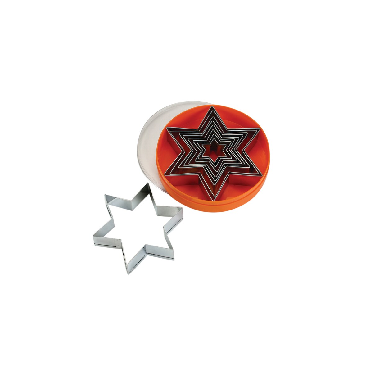 Schneider - Ausstechersatz Stern, glatt 9-tlg., Edelstahl, Materialstärke: 0,4 - 0,5 mm