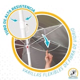 thumbnail of Guarda-sol de praia teto ventilado de 200 cm + proteção UV50 Aktive Beach