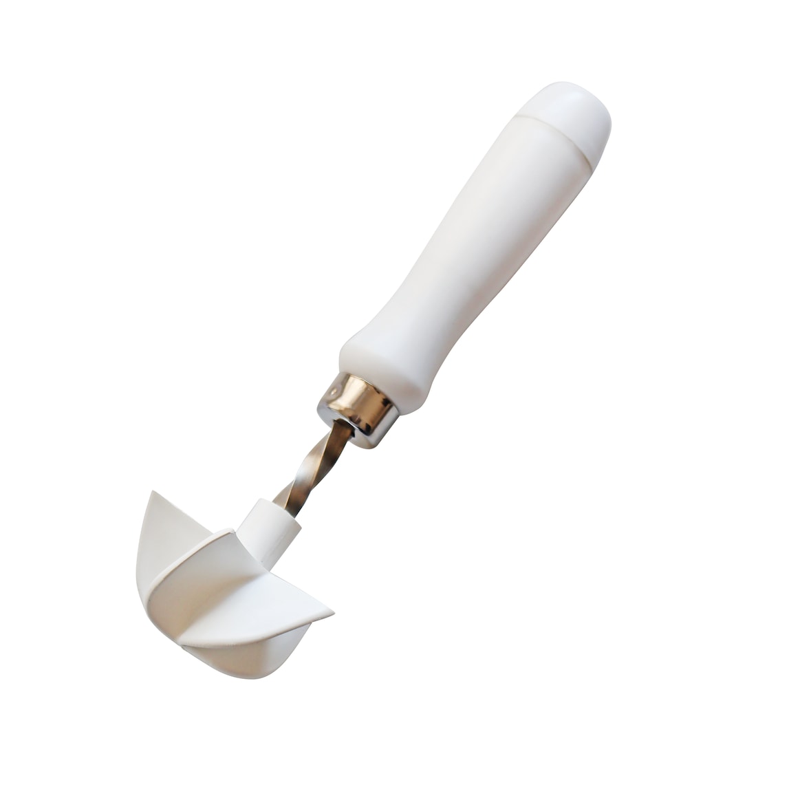 Schneider - Kaisersemmeldrücker PP Kunststoffgriff weiss, Weißer Drückstempel aus PE