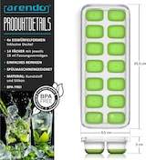 thumbnail of Arendo Eiswürfelformen 250ml - 14 Eiswürfel Fächer - 4er Set Eiswürfelbereiter mit Deckel - spülmaschinengeeignet - stapelbar - Silikon BPA-frei
