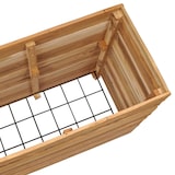 thumbnail of vidaXL Hochbeet 150x40x72 cm Teak Altholz und Stahl