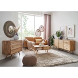 thumbnail of WOHNLING Sideboard 80x75x40 cm Mango Massivholz Anrichte Kommodenschrank