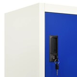 thumbnail of vidaXL Schließfachschrank Grau und Blau 90x45x180 cm Stahl