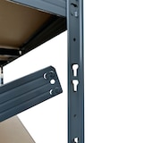 thumbnail of METRO Professional Étagère pour charges lourdes KBT120, métal, 120 x 40 x 200 cm, charge admissible par tablette 400 kg, gris