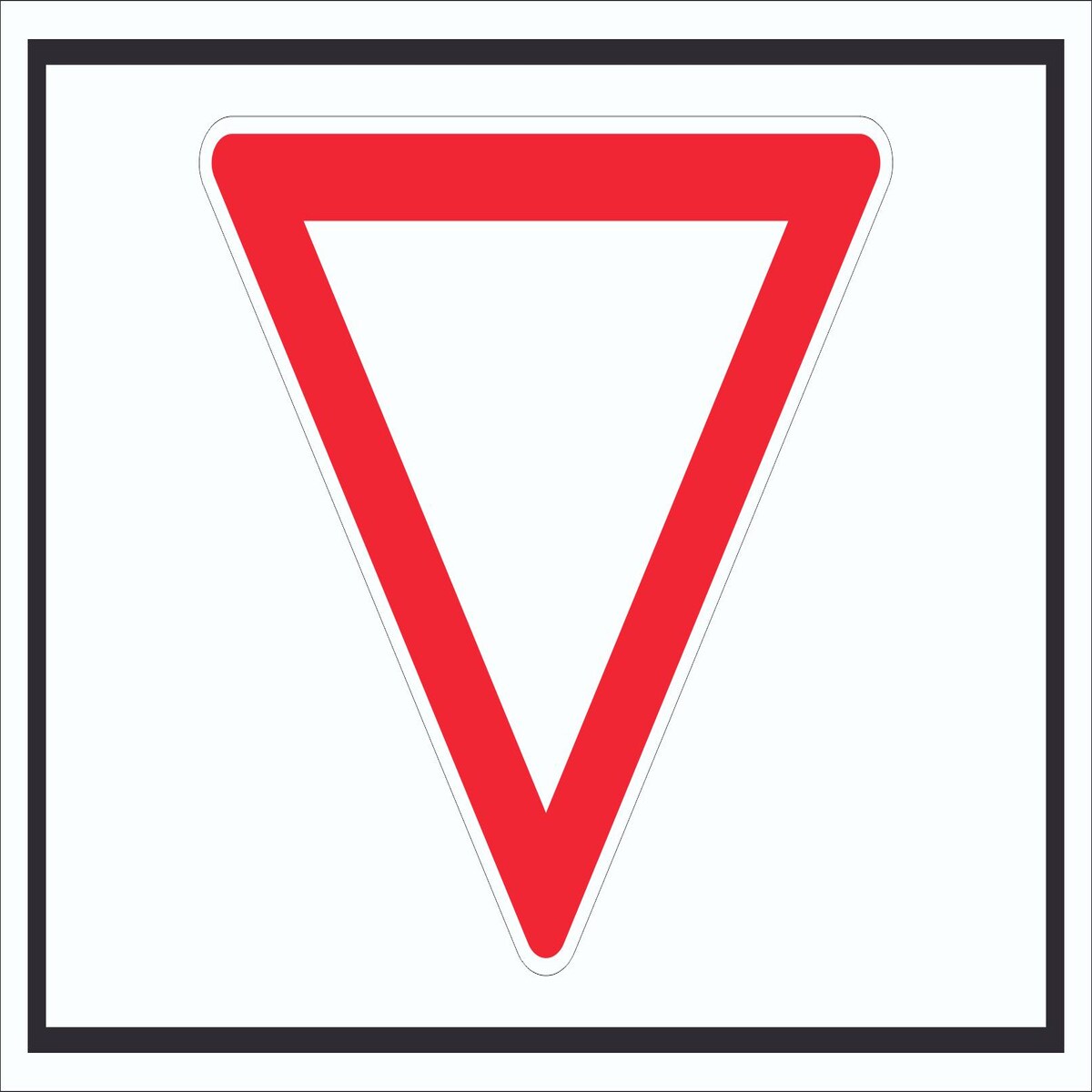 Schild Vorfahrt gewähren Symbol A5 (148x210mm)