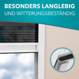 thumbnail of Fliegengitter Insektenschutz Dachfenster Plissee Alurahmen Bausatz,Farbe:weiß (RAL9010),Größe (Breite x Höhe):140 x 170 cm (Profile auf Maß)