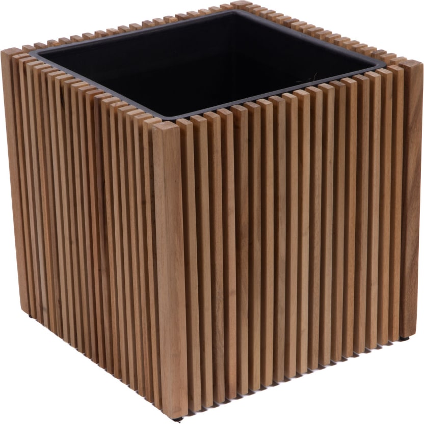 Übertopf Nosara 50 cm - Braun Quadratisch Resin Lou De Castellane 55x55 cm