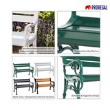 thumbnail of Gartenbank Curacao 2-Sitzer Grün HxBxT 85x115x60cm Witterungs- & UV-beständiger Kunststoff Parkbank Sitzbank Außenbereich Garten Balkon Terrasse