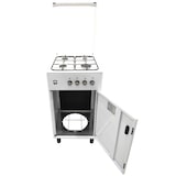 thumbnail of Gasmann 50cm Standherd SHG5050F weiß mit Flaschenfach Propan 50 mbar 4 Gas-Kocher /1 m Gasschlauch und Regler