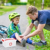 thumbnail of Relaxdays Medizinbox, Einlegefächer, Erste Hilfe Box Medikamentenaufbewahrung, Kunststoff, HBT: 14,5 x 30 x 21 cm, weiß