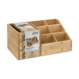 thumbnail of Organiseur Rangement maquillage 2 Tiroirs 7 compartiments en Bambou