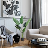 thumbnail of Outsunny planta de decoración artificial de palma árbol realista con maceta 7 hojas Ø15x120 cm