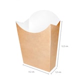 thumbnail of 500 unidades. Caixa de papelão Kraft média para batatas fritas Ref EG0006K