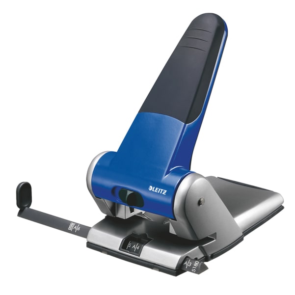 Furador LEITZ 5180 Azul (2 furos - Capacidade de Furação: 65 folhas)