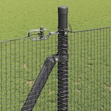 thumbnail of vidaXL Zaunpfosten Grau 50 x 1 m (12 x 12 mm Netz) Stahl und PVC