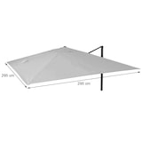 thumbnail of Cobertura de substituição para o guarda-sol de luxo HWC-A96, cobertura de substituição do guarda-sol, 3x3m (Ø4.24m) poliéster 2.7kg ~ azul