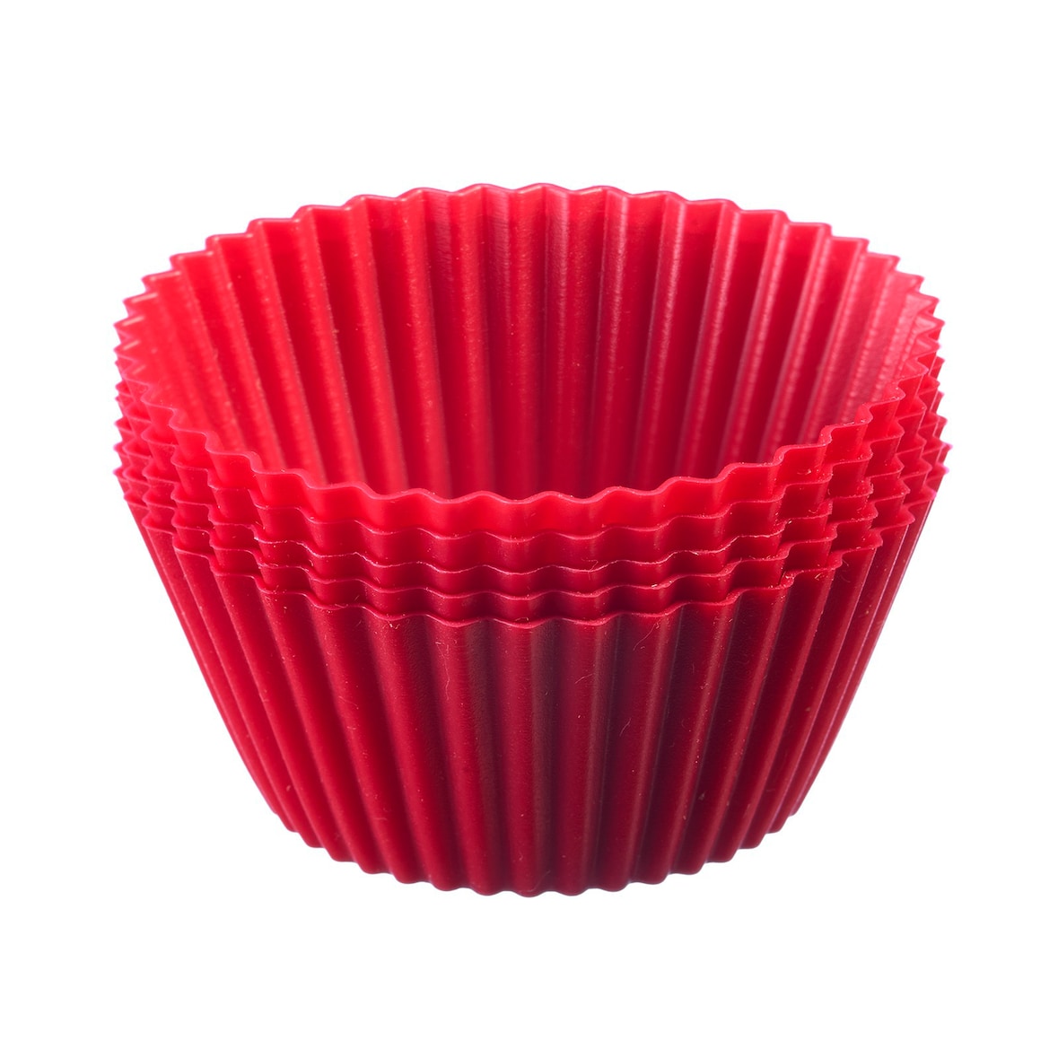 Westmark 6 Silikon Muffinformen, 7 cm, rot, 30142260