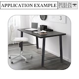 thumbnail of BERLINTABLES Premium tafelframe set van 2, 71 cm zwart massief staal | Tafelpoten industrieel design metalen loft tafelpoten kantoor/bureau/eettafel