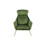 thumbnail of SalesFever Relaxsessel | Samtvelours | B 73 x T 80 x H 102 cm | Grün