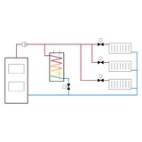thumbnail of LK 525 2-Wege Set Rp 1 1/4” Innengewinde inkl. Motor 1m Kabel