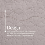 thumbnail of Tagesdecke (Taupe) 220x240 cm mit wattierter Zwischenlage, Bettüberwurf - Überwurfdecke, Sommerdecke gesteppt - Steppdecke, Wendedecke