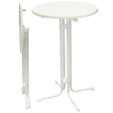 thumbnail of METRO PROFESSIONAL Stehtisch klappbar Mistrano, Stahl, Ø 80 x 110 cm, rund, weiß