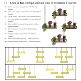 thumbnail of Prateleira FLOWERS suspensa no teto CASTANHO comprimento 95 cm com correntes para flores suporte de vidro vertical para jardim bar cozinha por Yelloo