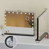 thumbnail of Miroir de courtoisie Norlina Noir /sans Bluetooth