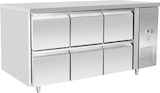 thumbnail of METRO PROFESSIONAL Kühltisch GCC31006D, 179.5 x 70 x 85 cm, 415 L, 6 Schubladen, silber