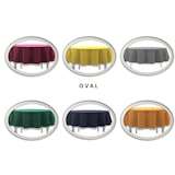 thumbnail of Gartentischdecke mit Fransen Tischdecke rund oval eckig Classic 140x180 cm oval dunkelgrau