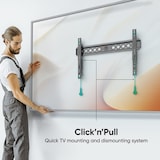 thumbnail of ONKRON TV Wandhalterung 43"-85", 68 kg max, VESA 75x75-600x400, Ultra Slim, Neigbar, TM6-B Schwarz