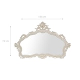 thumbnail of Biscottini Specchio da parete 110x4x72 cm - Specchiera da bagno ovale - Specchio da parete Cornice in legno - Specchi da muro Made in Italy