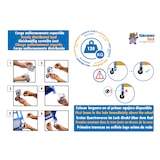 thumbnail of Roda dupla sem travão 50 mm + pé + 3 parafusos M6 + 2 parafusos M8 + porcas