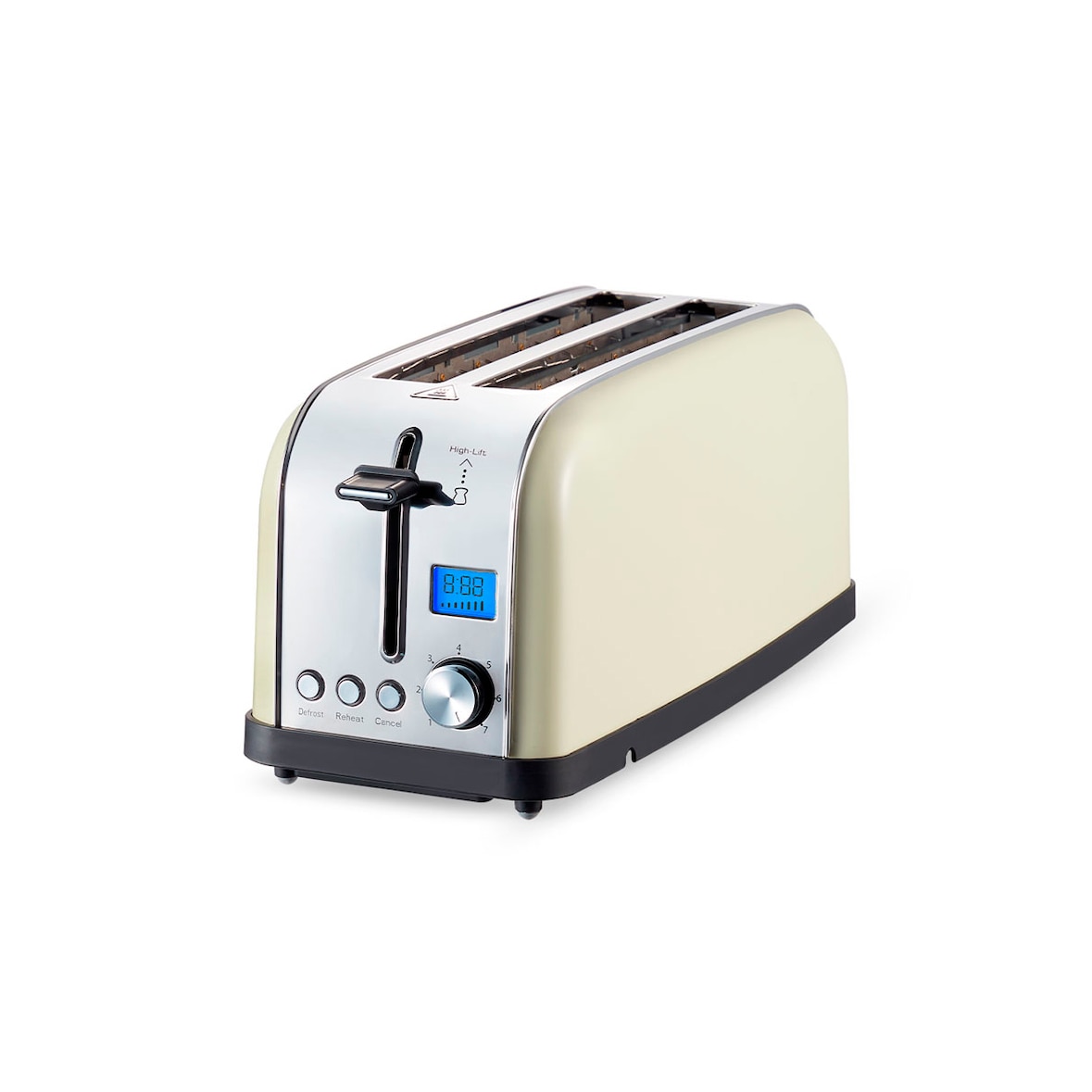 PRIXTON Tostadora Bianca Pro 4 Tostadas 1500 W Pantalla LCD