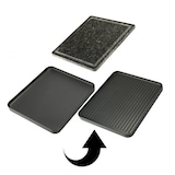 thumbnail of BOURGINI - Raclette Grill Gourmete Plus 8P. 1300W, Termostato regulable hasta 210º, 8 Espátulas de madera