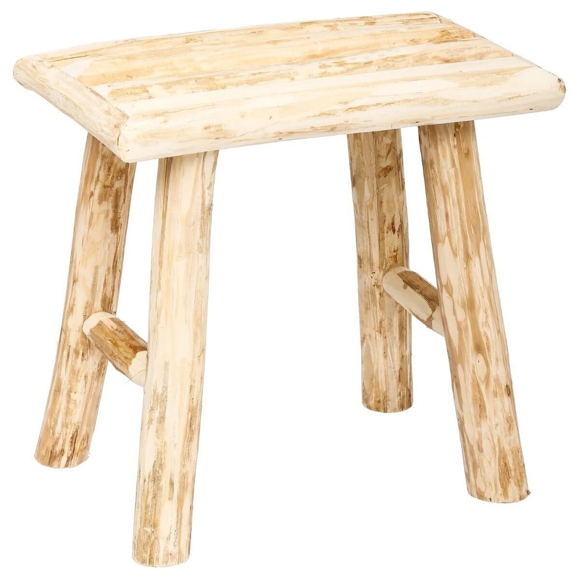 Atmosphera - Taburete Woody De Madera 34,5x23x31cm