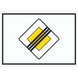 thumbnail of Vorfahrtstraße Ende Symbol Schild A4 (210x297mm)