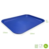 thumbnail of Bandeja Fast Food grande 53 x 37 cm. Color Azul. (Lote de 6 unidades). DENOX.