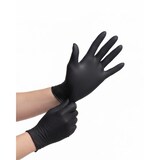 thumbnail of Nitril-Handschuhe puderfrei, schwarz, 1.000 Stk., unsteril, mit Rollrand, hoch-elastisch, geprüfte Qualität : Größe - S