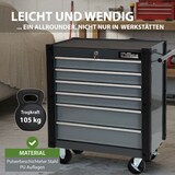 thumbnail of Werkzeugwagen Trutzi 78 x 64 cm 6 Schubladen Rollcontainer Werkstattwagen Werkzeugaufbewahrung grau