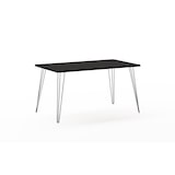 thumbnail of Möbelpartner Schreibtisch Raven mit Metallfußgestell | HxBxT 74x140x80cm | Schwarz | Bürotisch Arbeitstisch Computertisch von PROREGAL