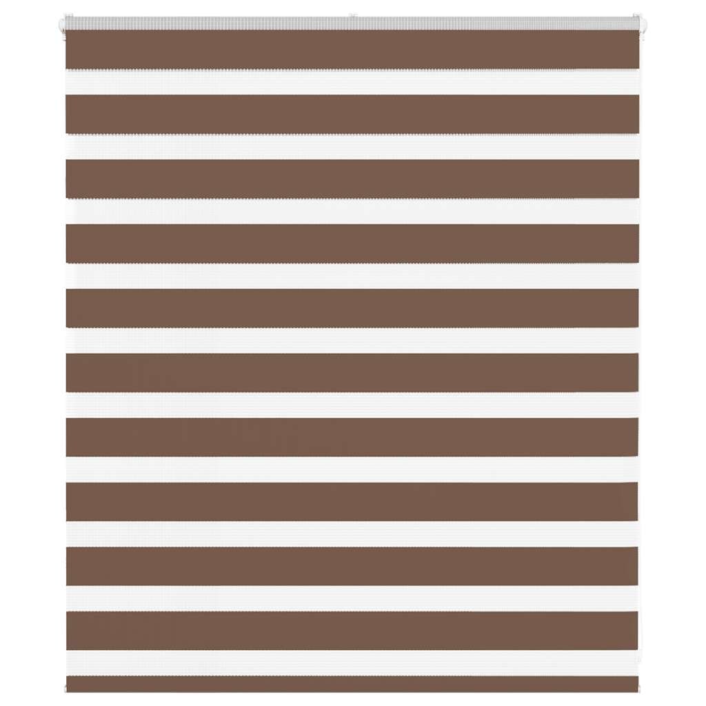 vidaXL Doppelrollo Braun 120x100 cm Stoffbreite 115,9 cm Polyester