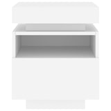 thumbnail of Armoires de chevet avec lumières LED 2 pcs blanc 40x39x48,5 cm – Modèle Rosée