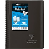thumbnail of Clairefontaine 10x Koverbook, Zeichenblock/Skizzenblock mit Doppelspiralbindung, A5, 50 Bl blanko weiß 125g, Einband aus PP - Sortiert 361201C