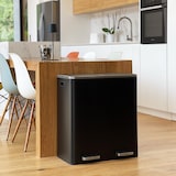thumbnail of Kitchen Move Papelera de pedal de reciclaje MAJOR negro 60L Acero inoxidable Negro